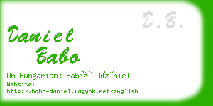 daniel babo business card